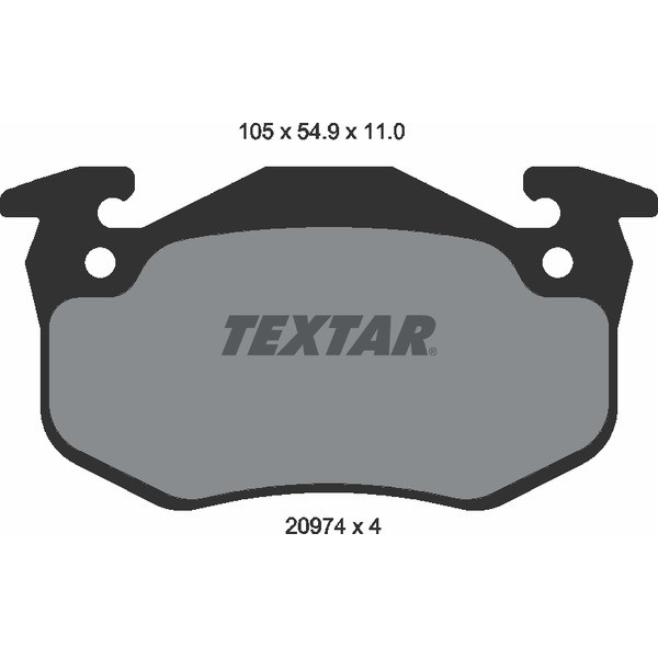 TEXTAR PC BRAKE PADS image