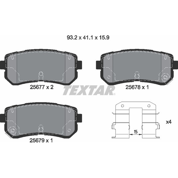 TEXTAR PC BRAKE PADS image