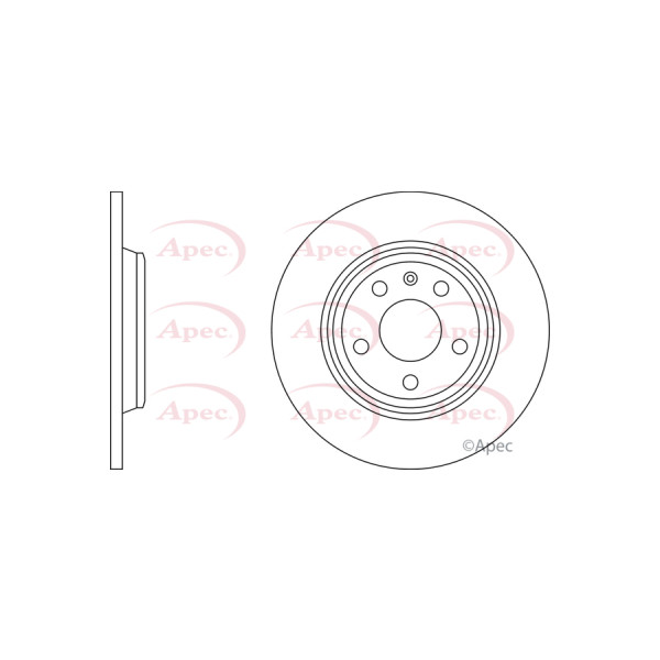APEC BRAKE DISC (REAR) (SINGLE) image