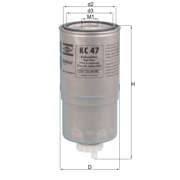 FUEL FILTER - SPIN ON image