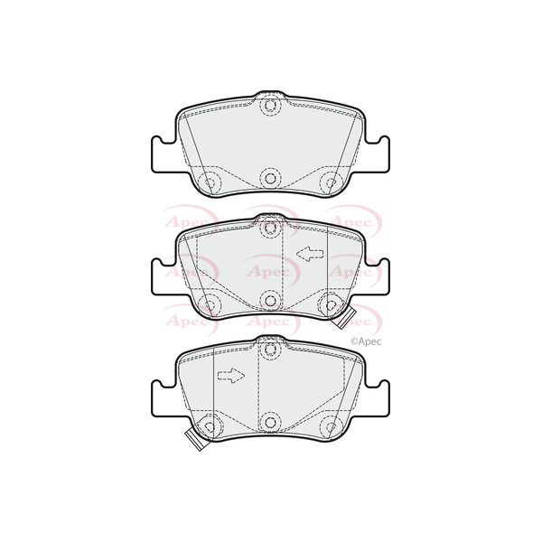 APEC BRAKE PADS (REAR) (R90) image