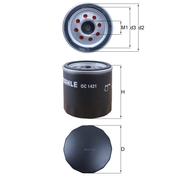 OIL FILTER - SPIN ON image