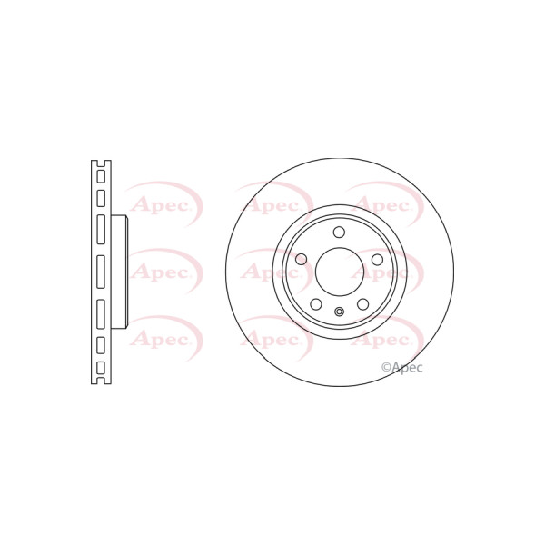 APEC BRAKE DISC (FRONT) (SINGLE) image