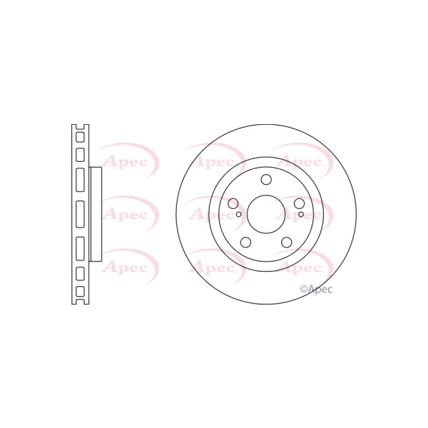 APEC BRAKE DISC (FRONT) (SINGLE) image