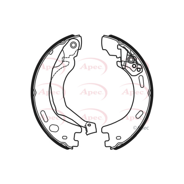 APEC BRAKE SHOES REAR image
