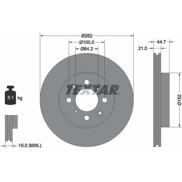 TEXTAR PC BRAKE DISCS image