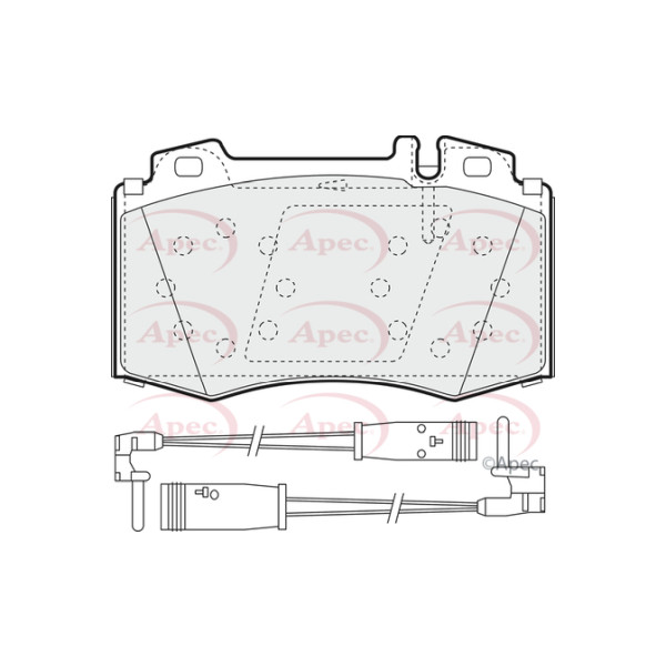 APEC BRAKE PADS (FRONT) (R90) image