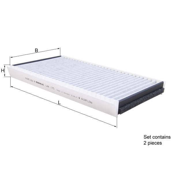CABIN FILTER - CARBON ACTIVATED image