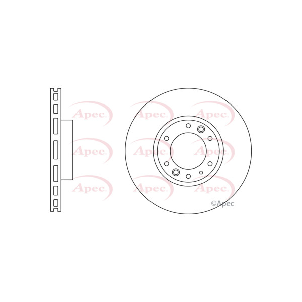 APEC BRAKE DISC (FRONT) (SINGLE) image