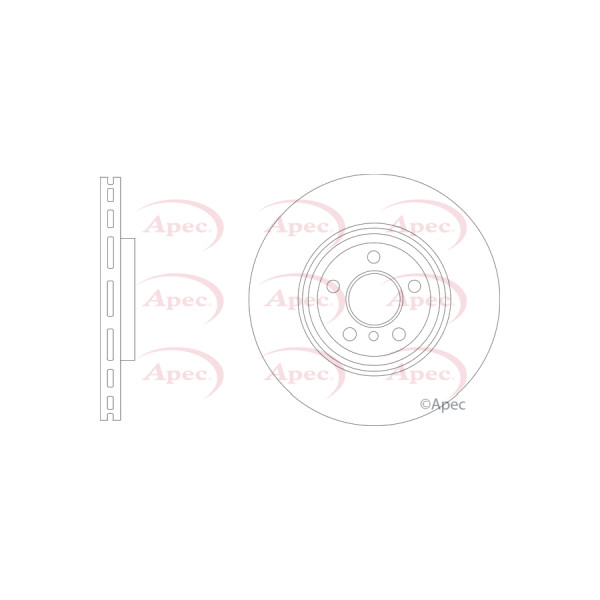 APEC BRAKE DISC (FRONT) (SINGLE) image