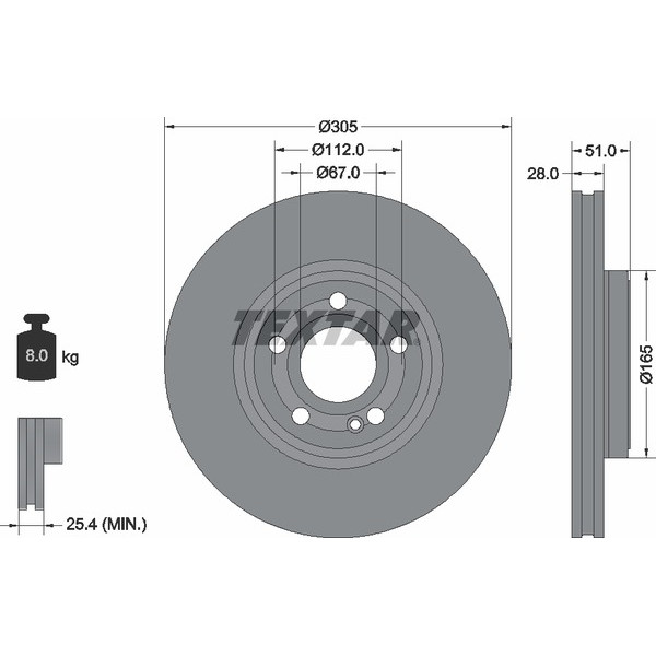 TEXTAR PC BRAKE DISCS image