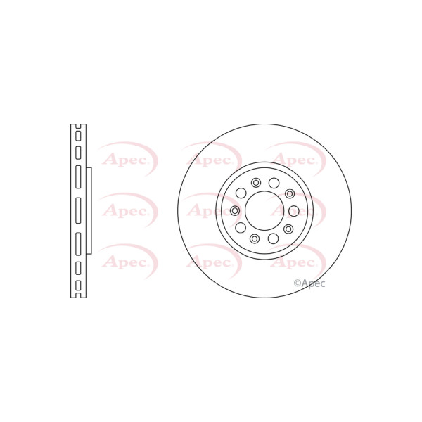 APEC BRAKE DISC (FRONT) (SINGLE) image
