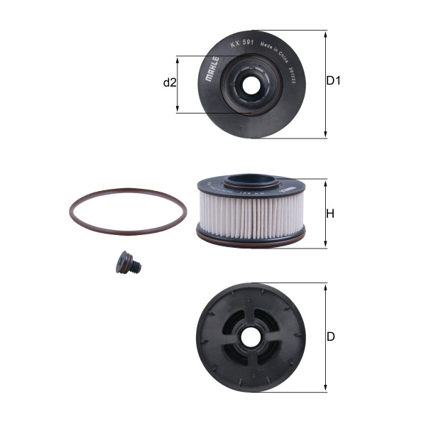 FUEL FILTER - ELEMENT image