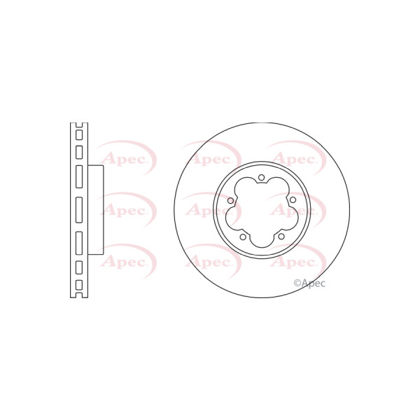 APEC BRAKE DISC (FRONT) (SINGLE) image
