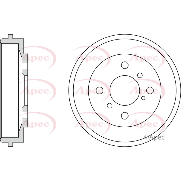 APEC BRAKE DRUM (SINGLE) image