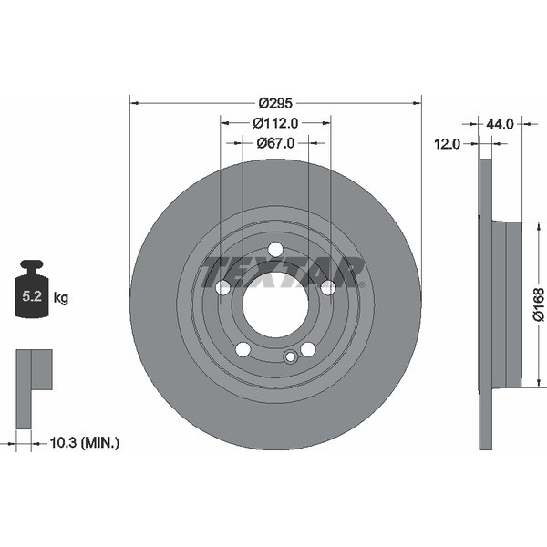TEXTAR PC BRAKE DISCS image
