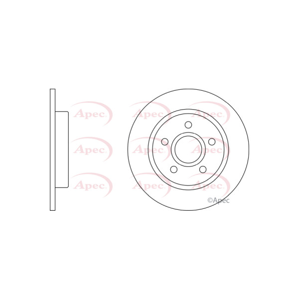 APEC BRAKE DISC (REAR) (SINGLE) image