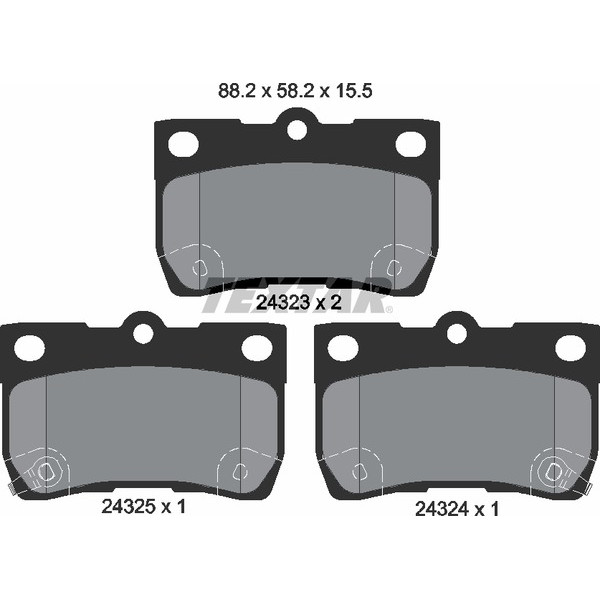 TEXTAR PC BRAKE PADS image