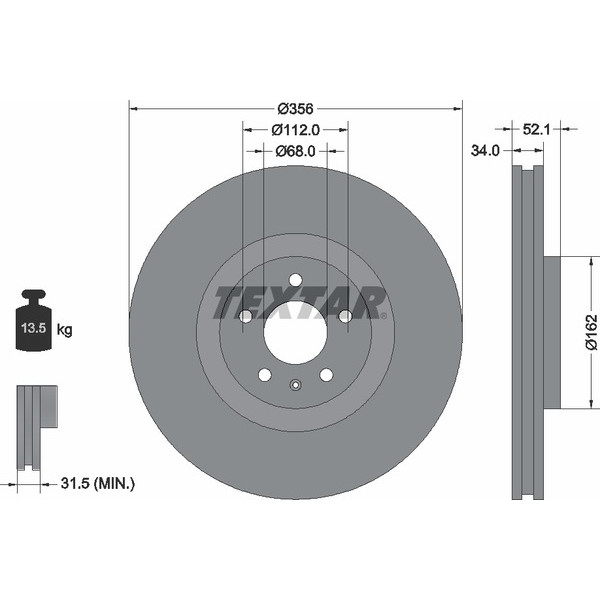 TEXTAR PC BRAKE DISCS image