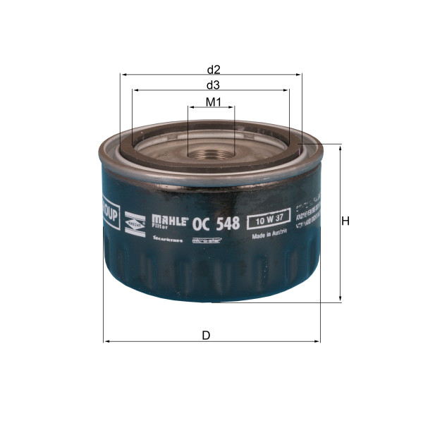 OIL FILTER - SPIN ON image