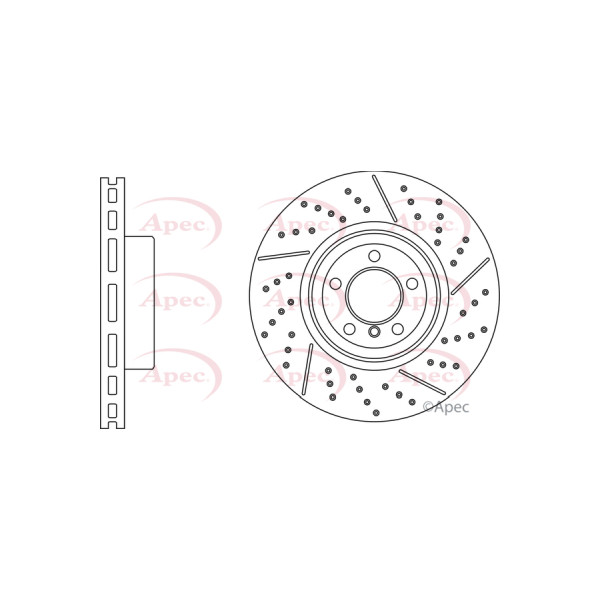APEC BRAKE DISC (FRONT) (SINGLE) image
