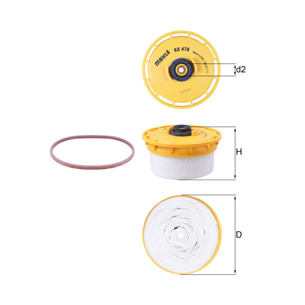 FUEL FILTER - ELEMENT image