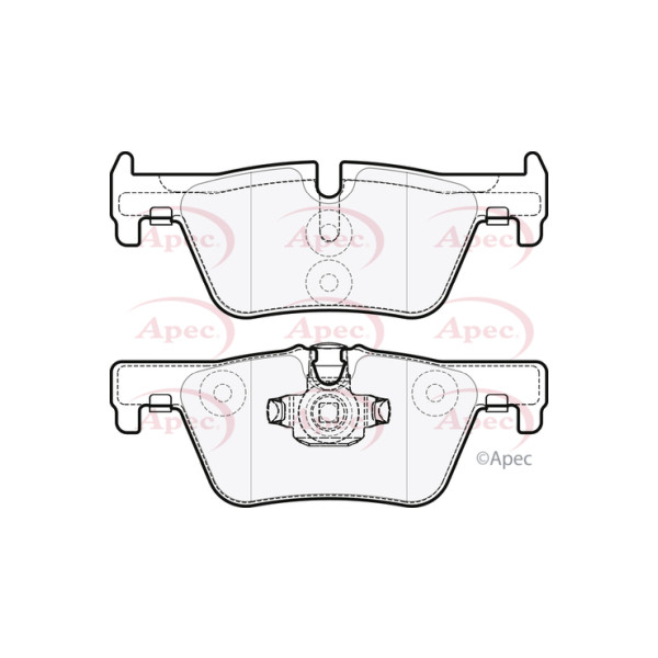 APEC BRAKE PADS (REAR) (R90) image