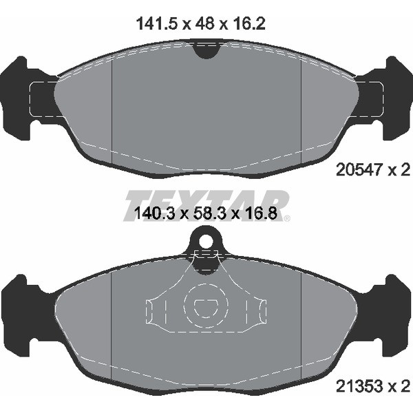 TEXTAR PC BRAKE PADS image