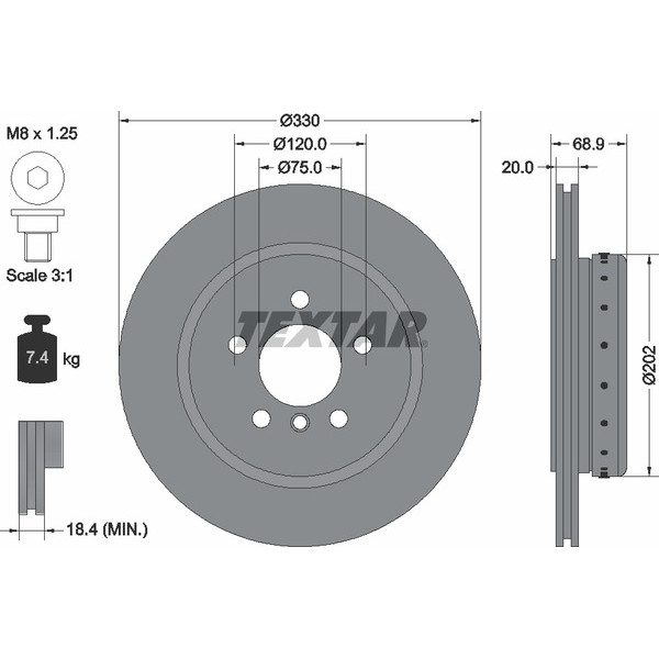 TEXTAR BIMETALLIC DISCS image