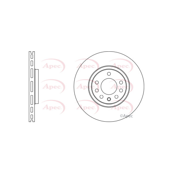 APEC BRAKE DISC (FRONT) (SINGLE) image