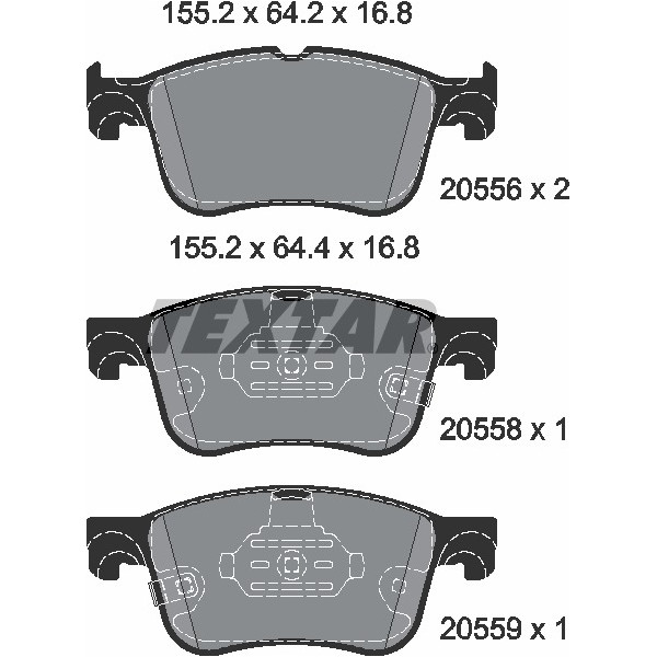 TEXTAR PC BRAKE PADS image