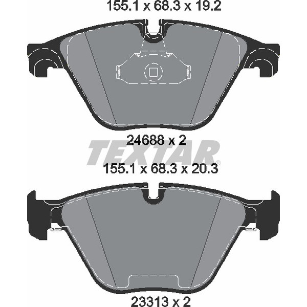 TEXTAR PC BRAKE PADS image