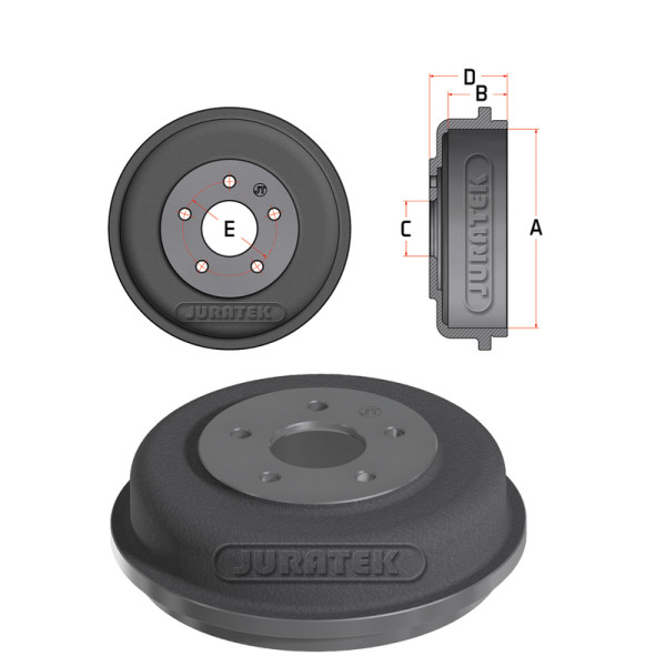 DRUM (REAR) - FORD image