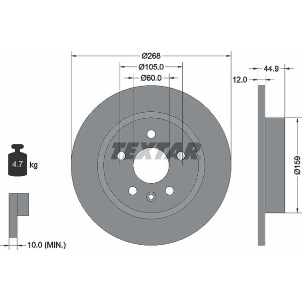 TEXTAR PC BRAKE DISCS image
