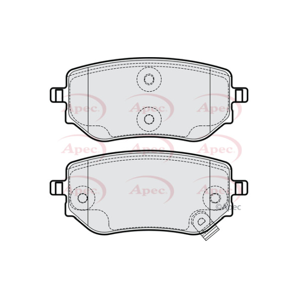 APEC BRAKE PADS (REAR) (R90) image