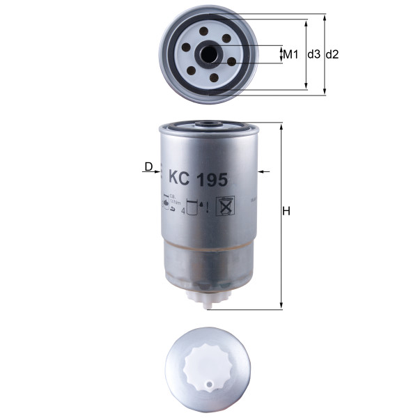 FUEL FILTER - SPIN ON image
