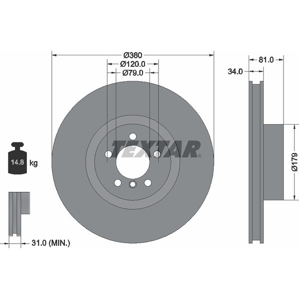 TEXTAR PC BRAKE DISCS image