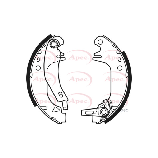 APEC BRAKE SHOES REAR image