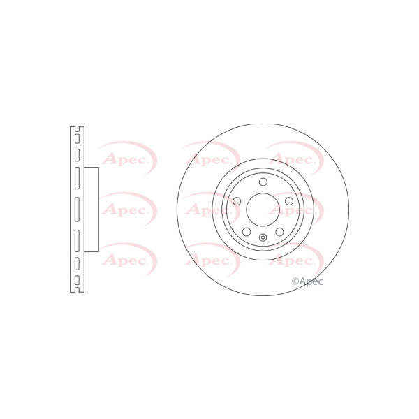 APEC BRAKE DISC (FRONT) (SINGLE) image