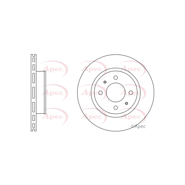 APEC BRAKE DISC (FRONT) (SINGLE) image