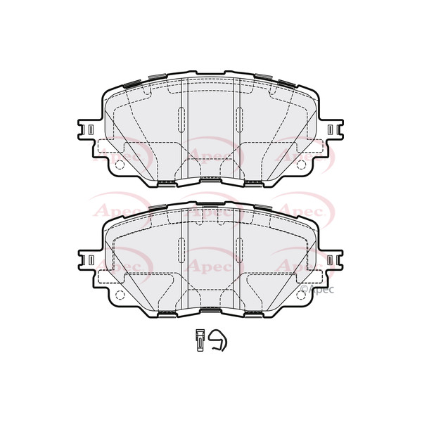 APEC BRAKE PADS (FRONT) (R90) image