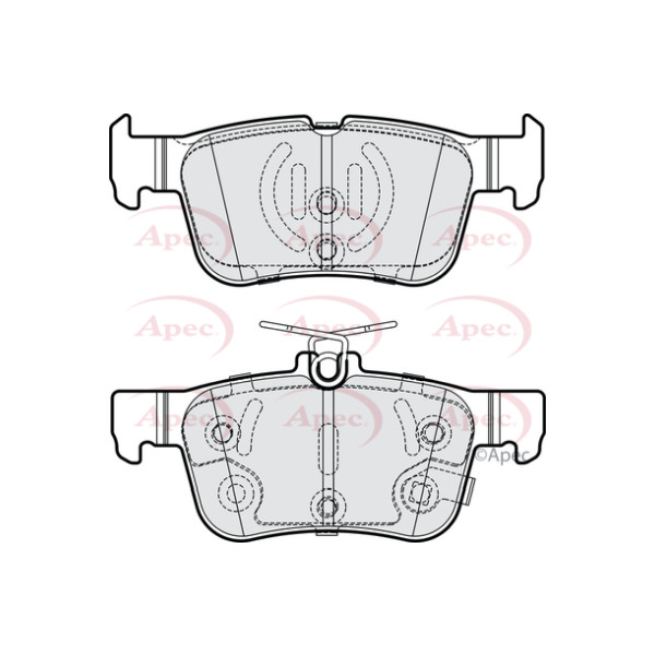 APEC BRAKE PADS (REAR) (R90) image
