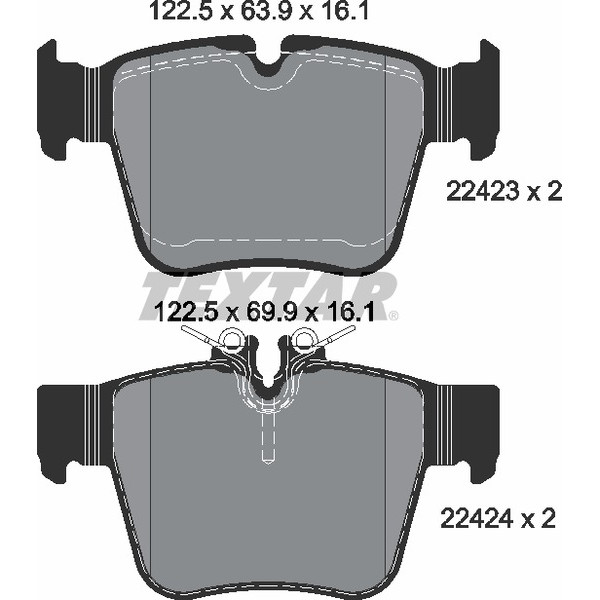 TEXTAR PC BRAKE PADS image