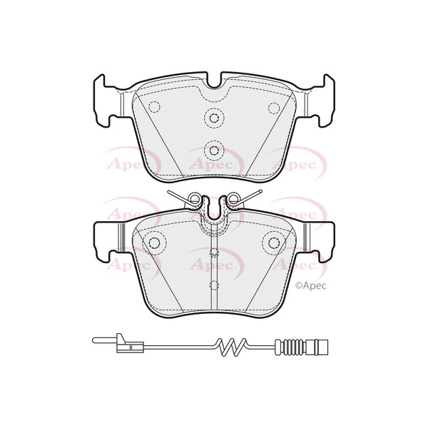 APEC BRAKE PADS (REAR) (R90) image