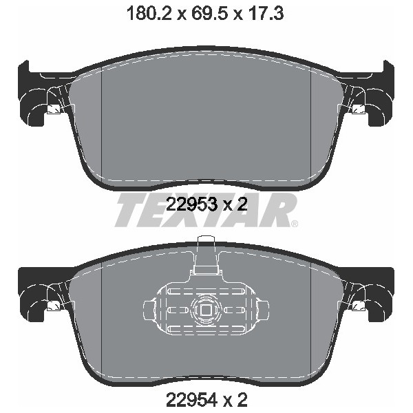 TEXTAR LCV BRAKE PADS image