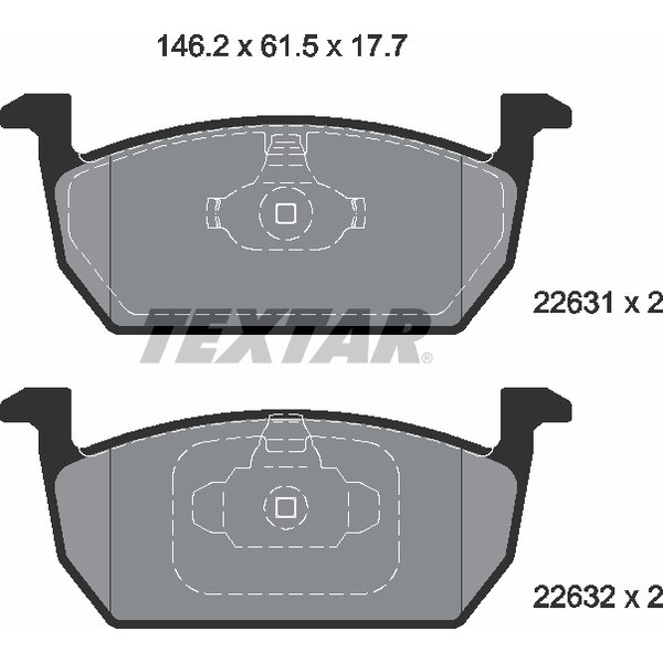 TEXTAR PC BRAKE PADS image