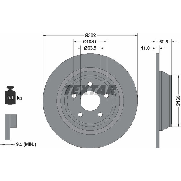 TEXTAR PC BRAKE DISCS image