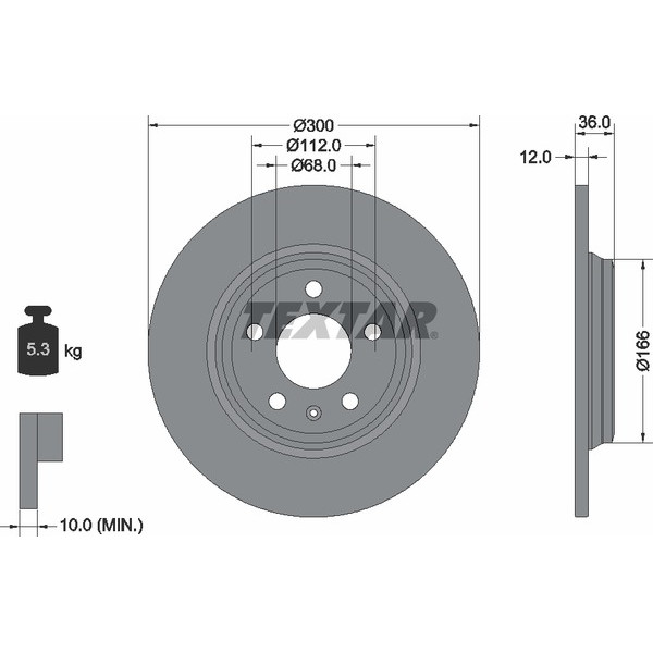 TEXTAR PC BRAKE DISCS image