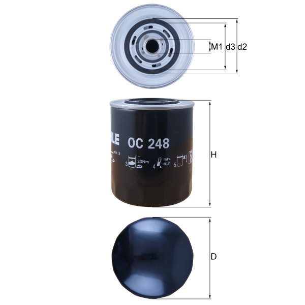 OIL FILTER - SPIN ON image