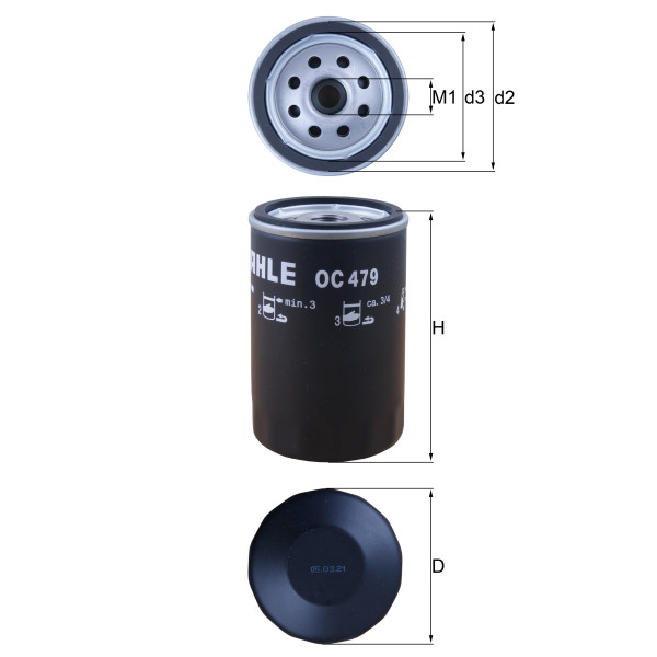 OIL FILTER - SPIN ON image